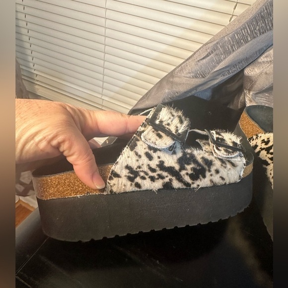 Topshop Cowhide Women’s Sandals Size 6 (37) - Picture 5 of 12